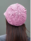 abordables Sombreros de mujer-Sombrero de sol de crochet para mujer con diseño de encaje | Sombrero liviano y elegante para el verano | Perfecto para actividades al aire libre y ropa informal