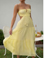cheap Plain Dress-Women&#039;s Maxi Dress A Line Dress Sundress Solid Color Slip Dress Off The Shoulder Dress Vacation Beach Vacation Daily Holiday Regular Fit Graphic Sleeveless Strap Black White Yellow Blue Summer