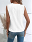cheap Tank Tops &amp; Camis-Women&#039;s Camisole Tank Top Solid Color Stylish Casual Sleeveless V Neck Regular Tops Daily Lace Patchwork Black White Summer