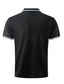baratos Polo Clássico Masculino-Homens polo empresarial Camisa de golfe O negócio Casual Lapela Clássico Manga Curta Bloco de cor Botões Verão Primavera &amp; Outono Rosa Claro ダークカーキ Preto Branco Verde Claro Azul Marinha polo