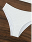 cheap Bikini Sets-Women&#039;s Swimwear Bikini 2 Piece Cheeky Swimsuit Backless Slim Vacation Beach Wear Solid Color V Neck Sleeveless Bathing Suits