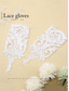 baratos Luvas femininas-luvas de noiva elegantes de renda branca – luvas de casamento vintage sem dedos com bordado floral para noivas e eventos formais