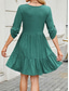 cheap Plain Dress-Women&#039;s Mini Dress T Shirt Dress Tee Dress A Line Dress Solid Color Athletic Dress Casual Vacation Casual Daily Regular Fit Floral Long Sleeve Crew Neck Black Wine Sky Blue Green Summer