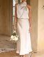 cheap Cocktail Dress-Women&#039;s Long Dress Maxi Dress Prom Dress Casual Dress Satin Dress Summer Dress Fashion Outdoor Holiday Date Regular Fit Plain Sleeveless Halter Neck Black Apricot Rose Pink Summer Spring