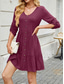 cheap Plain Dress-Women&#039;s Mini Dress T Shirt Dress Tee Dress A Line Dress Solid Color Athletic Dress Casual Vacation Casual Daily Regular Fit Floral Long Sleeve Crew Neck Black Wine Sky Blue Green Summer