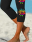 cheap Art&amp;Design Print-Women&#039;s Leggings Capri Pants High Elasticity Fashion Streetwear Full Length High Waist Graphic Plaid Pattern Printing Thermal Warm Breathable Soft  Outdoor Daily Black Grey Summer Spring Regular Fit