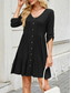 cheap Plain Dress-Women&#039;s Mini Dress T Shirt Dress Tee Dress A Line Dress Solid Color Athletic Dress Casual Vacation Casual Daily Regular Fit Floral Long Sleeve Crew Neck Black Wine Sky Blue Green Summer