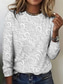 cheap Plain tee-Women&#039;s T Shirt 3D Print Floral Elegant Vintage Fashion Long Sleeve Crew Neck Regular Tops Daily Going out Weekend Print Pearl Summer Spring