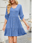 cheap Plain Dress-Women&#039;s Mini Dress T Shirt Dress Tee Dress A Line Dress Solid Color Athletic Dress Casual Vacation Casual Daily Regular Fit Floral Long Sleeve Crew Neck Black Wine Sky Blue Green Summer
