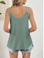 billiga Damlinnen och blusar-Kvinnors Camisole Tank Top Enfärgad Stilig Avslappnad Uthen Rem Regelbundna Toppar Daglig Ögla Salvia Grön Svart Vit Rosa Marinblå Sommar Vår
