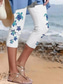 ieftine Imprimare animale-Pantaloni legging Capri pentru femei elasticitate ridicată modă streetwear lungime completă talie înaltă imprimare oceanică termic călduros respirabil moale pentru vacanță casual zilnic alb lapte