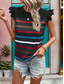 billige Tanks og camisole til kvinner-Dame Camisole Tank Top Stilren Casual Uten Ermer Rund Hals Vanlige Topper Daglige Volang Print Svart Hvit Khaki Grå Sommer