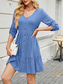 cheap Plain Dress-Women&#039;s Mini Dress T Shirt Dress Tee Dress A Line Dress Solid Color Athletic Dress Casual Vacation Casual Daily Regular Fit Floral Long Sleeve Crew Neck Black Wine Sky Blue Green Summer