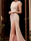 economico Abiti con paillettes-Per donna Normale Abito maxi Abito nero Abito con Paillettes Abito da Cocktail Abito Formale Elegante Abito Maxi Brillanti Ad aletta Matrimonio Ospite di nozze Occasione speciale Taglia piccola