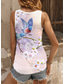 cheap Tank Tops &amp; Camis-Women&#039;s Camisole Tank Top Floral Casual Sleeveless Notched Neck Regular Tops Daily Buttons Print Purple Summer