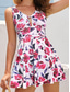 abordables Nadar-Mujer Bañadores Una pieza Monokini Traje de baño Espalda al Aire Control de barriga Alta cintura Delgado Vacaciones Ropa de playa Floral Escote Redondo Sin Mangas Trajes de baño