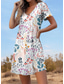 cheap Floral Dress-Women&#039;s Mini Dress Casual Dress Elegant Stylish Casual Vacation Daily Regular Fit Ditsy Floral Short Sleeve Crew Neck White Summer