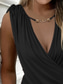 cheap Plain Dress-Women&#039;s Mini Dress Summer Dress Solid Color Bodycon Dress Off The Shoulder Dress Sexy Semi Formal Wedding Guest Holiday Cocktail Party Regular Fit Graphic Sleeveless V Neck Black Pink Summer