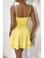 ieftine Rochii de absolvire-Pentru femei Rochie Mini Rochie albă Rochie de absolvire Rochie Slip Modă Zi de Naștere Absolvire Dată Fit regulat Simplu Fără manșon Bretele Spagheti Negru Alb Galben Roșu-aprins Vară