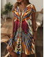 cheap Boho Dress-Women&#039;s Mini Dress Petite Dress Casual Dress Sundress A Line Dress Summer Dress Elegant Vacation Stylish Vacation Daily Regular Fit Graphic Feather Boho Short Sleeve Crew Neck Yellow Summer