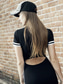 cheap T shirt Dresses-Women&#039;s Midi Dress Cheongsam Dress Fashion Daily Date Regular Fit Line Short Sleeve Crew Neck Black Summer Spring Fall