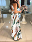 cheap Casual Floral Dresses-Women&#039;s Long Dress Maxi Dress Swing Dress Halter Neck Dress Print Dress Elegant Going out Summer Dress Regular Fit Floral Geometric Sleeveless Halter Neck White Orange Green Beige Summer