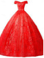 cheap Prom Dresses-Ball Gown A-Line Quinceanera Dresses Elegant Dress Wedding Wedding Guest Floor Length Sleeveless Off Shoulder Lace Backless with Pleats Sequin