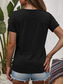 tanie T-shirt boho-Damskie Podkoszulek Graficzny Zabytkowe Codzienny Krótki rękaw Okrągły dekolt Zwykłe topy Codzienny Nadruk Czarny Lato Wiosna