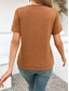 cheap Plain tee-Women&#039;s T Shirt Solid Color Plain Fashion Modern Casual Short Sleeve Crew Neck Regular Tops Daily Weekend Black Pink Brown Gray Summer
