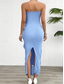 cheap White Casual Dresses-Women&#039;s Long Dress Maxi Dress White Dress Prom Dress Party Dress Cocktail Dress Fashion Modern Festival Dress Wedding Party Special Occasion Regular Fit Plain Sleeveless Strapless White Pink Blue