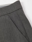 billiga Herrarnas Elite Byxor-Herr Kostymbyxor Ensfärgat Bärbar Nej-järn Fullängd Formell Bröllop Fest Elegant Mode Svart Grå Microelastisk