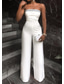 preiswerte Overalls für Mütter-Jumpsuits Elegantes Kleid Hochzeitsgast Prom Bodenlänglich Ärmellos Trägerlos Stretchstoff mit Pailletten einfarbig