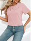cheap Plain tee-Women&#039;s T Shirt Solid Color Plain Fashion Modern Casual Short Sleeve Crew Neck Regular Tops Daily Weekend Black Pink Brown Gray Summer