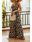 cheap Casual Floral Dresses-Women&#039;s Long Dress Maxi Dress Slip Dress Print Dress Fashion Outdoor Holiday Tea Party Regular Fit Flower Sleeveless Spaghetti Strap Black White Green Summer