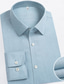 baratos Camisas Elite Masculinas-Homens Camisa Social Azul Verde Tropa Bege Manga Longa Côr Sólida Gola Enrolada Ao ar livre Casual Botões Roupa Diário Casual Diário Lazer