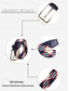 economico Cinture da uomo-cintura elastica intrecciata da uomo – design intrecciato multicolore con punta in pelle e fibbia in metallo, stile casual e da golf, vestibilità regolabile per jeans e pantaloni, perfetta per lo sport e l'uso quotidiano