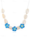 billige Halskjede for kvinner-håndlaget cowrie shell-kjede med plumeria-blomster – boho hawaiianske strandsmykker for kvinner, justerbar sommersurferchoker, tropisk ferie og festivaltilbehør