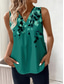 cheap Floral Tank Top-Women&#039;s Camisole Tank TopFloral Graphic Stylish Casual Sleeveless V Neck Regular Tops Daily Print Dusty Blue Green Summer