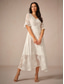 preiswerte abendkleider-Damen Maxikleid Cocktailkleid Kleid für Hochzeitsgäste Halbformelles Kleid A Linie Kleid Elegant Arbeit Geburtstag Flattrige Ärmel Hochzeitsgast Cocktailparty Formeller Abend Normale Passform