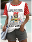 cheap Humor&amp;Quotes tee-Women&#039;s T Shirt Graphic Animal Polka Dot Stylish Casual Short Sleeve Round Neck Regular Tops Daily Weekend Print Red Summer Spring