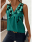 cheap Floral Tank Top-Women&#039;s Camisole Tank TopFloral Graphic Stylish Casual Sleeveless V Neck Regular Tops Daily Print Dusty Blue Green Summer