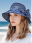 cheap Women's Hats-Elegant Floral Sun Hat for Women - Lightweight Breathable Wide Brim Bucket Hat with Rose Decoration, Breathable and UV Protection, Perfect for Beach, Travel and Summer Outdoor Activities