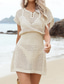preiswerte Weiße Freizeitkleider-Damen Minikleid Sommerkleid Weißes Kleid Mode Klassisch Täglich Strand Wochenende Normale Passform Einfach Ärmellos V Ausschnitt Schwarz Weiß Königsblau Aprikose Sommer