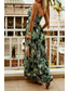 cheap Casual Floral Dresses-Women&#039;s Long Dress Maxi Dress Slip Dress Print Dress Fashion Outdoor Holiday Tea Party Regular Fit Flower Sleeveless Spaghetti Strap Black White Green Summer