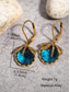 ieftine Cercel de damă-cercei intage dragonfly pentru femei – cercei boho placati cu aur cu margele de sticla albastra, bijuterii inspirate din natura pentru ocazii casual, de petrecere si cadou