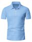 abordables Polo Classique pour Hommes-Homme Polo Polo quart de zip Extérieur Tenue quotidienne Revers Manche Courte Mode Hawaïen Uni 2 pièces Été Coupe régulière Noir Blanche Bleu Roi Vert Kaki Gris Polo