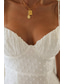 abordables Robes de Diplôme-Femmes Mini Robe Robe Blanche Robe de remise des diplômes Robe Nuisette Mode Moderne Extérieur Anniversaire Date Coupe régulière Uni Sans manches Bretelles spaghetti Blanche Bleu clair Été