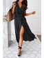 cheap Casual Floral Dresses-Women&#039;s Midi Dress Casual Dress Boho Dress Classic Vacation Daily Holiday Regular Fit Polka Dot Short Sleeve V Neck Black Pink Green Summer