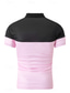 cheap Men&#039;s Classic Polo-Men&#039;s Golf Shirt Golf Polos Shirts Work Business Lapel Short Sleeve Modern Comfortable Color Block Patchwork Buttons Summer Spring Regular Fit Wine Pinky Yellow Blue Green Light Sky Blue Golf Shirt