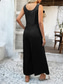 cheap Vacation Jumpsuit-Women&#039;s Normal Jumpsuit Streetwear Solid Color Sleeveless U Neck Buttons Street Daily Regular Fit Black Brown Green Summer